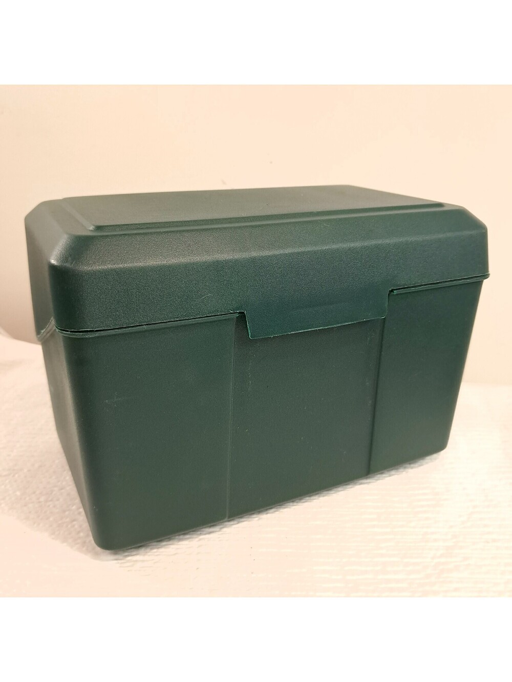 Newell Office Products Index Card Recipe Box Hunter Green Container 398 Plastic